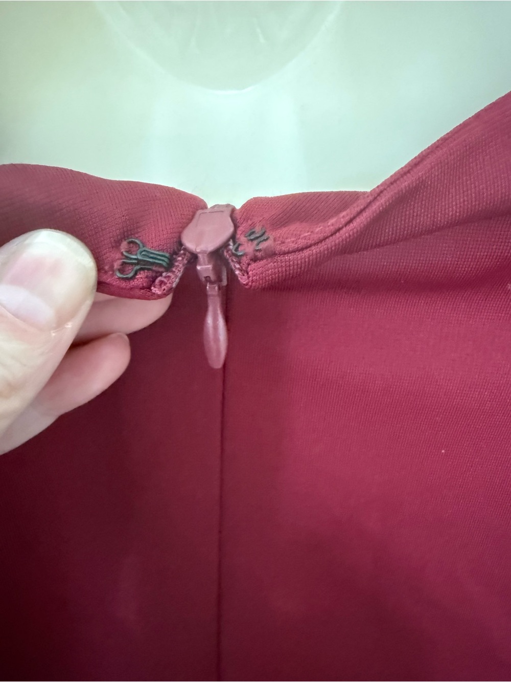 NWT Alexia Admor Burgundy Tie Waist Sheath Dress Large - Picture 10 of 16